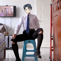 【原创】我穿着衬衫领带西裤皮鞋黑丝袜回来了