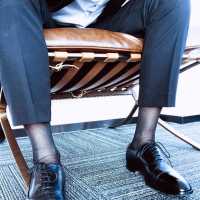 办公司跟老板谈话时的丝袜