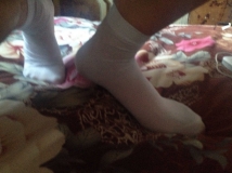 天气终于好起来不用穿两双了，来一发干净的白白丝