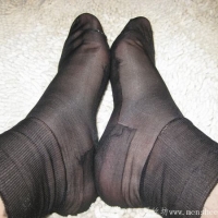 黑色素面锦纶丝袜