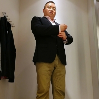 丝袜帅熊的皮鞋咖啡和深蓝丝袜，很棒