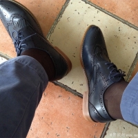 帅气小棕丝配藏蓝复古鞋，值得喜爱，多张