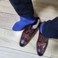 新买的骚蓝色丝袜