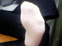 皮鞋白色对对袜足底，诱惑哦·