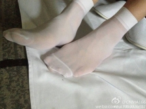 性感的白色对对丝