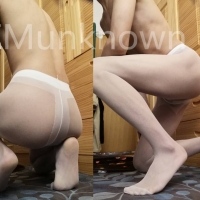 首次尝试白丝裤袜