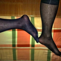 长筒黑丝脚杂图