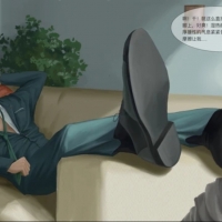 偷蹭帅哥的黑袜脚