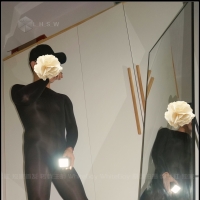 【2023】拿个灯灯照Si你！照Si你！照照照【80P油亮连身黑丝】