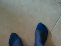 深蓝色台丝透薄性感