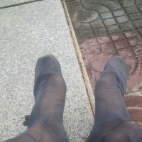 晨跑中的灰色日丝