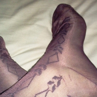 老式锦纶丝袜脚